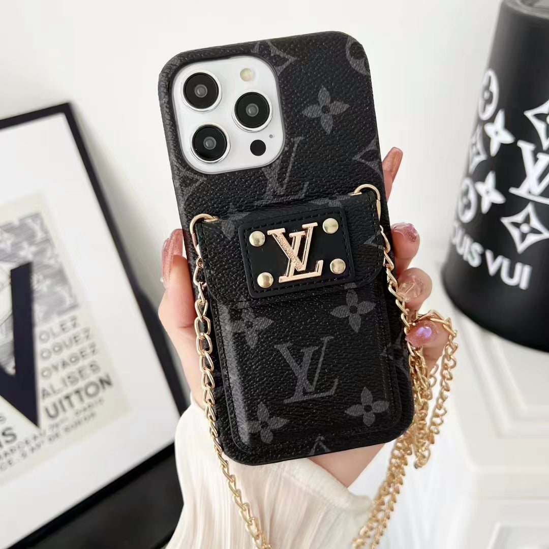 Card insertion bag crossbody phone case