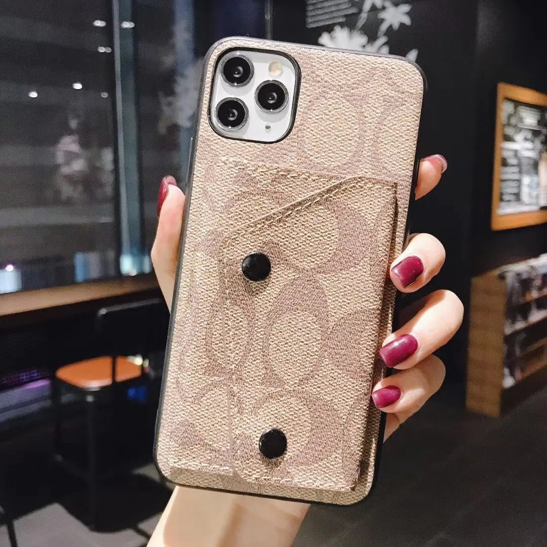 Coin purse leather phone case